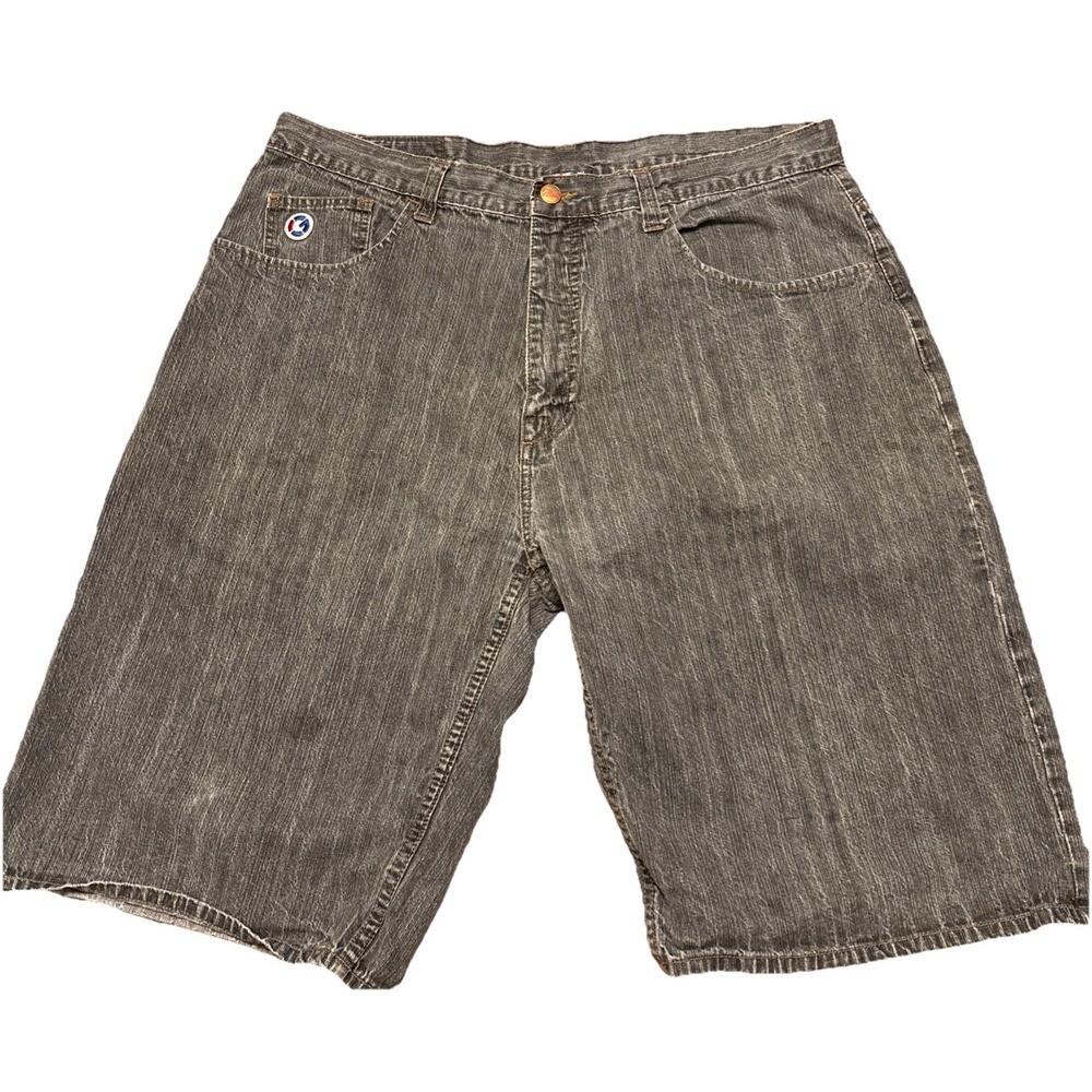 G-Unit Men's Jean Shorts Size‎ 40 Gray Baggy Hip Hop Y2K 00s Official Style